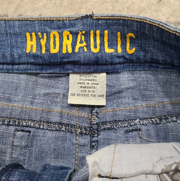 HYDRAULIC Denim Skirt with Front Slit -9/10 - Picture 4 of 5